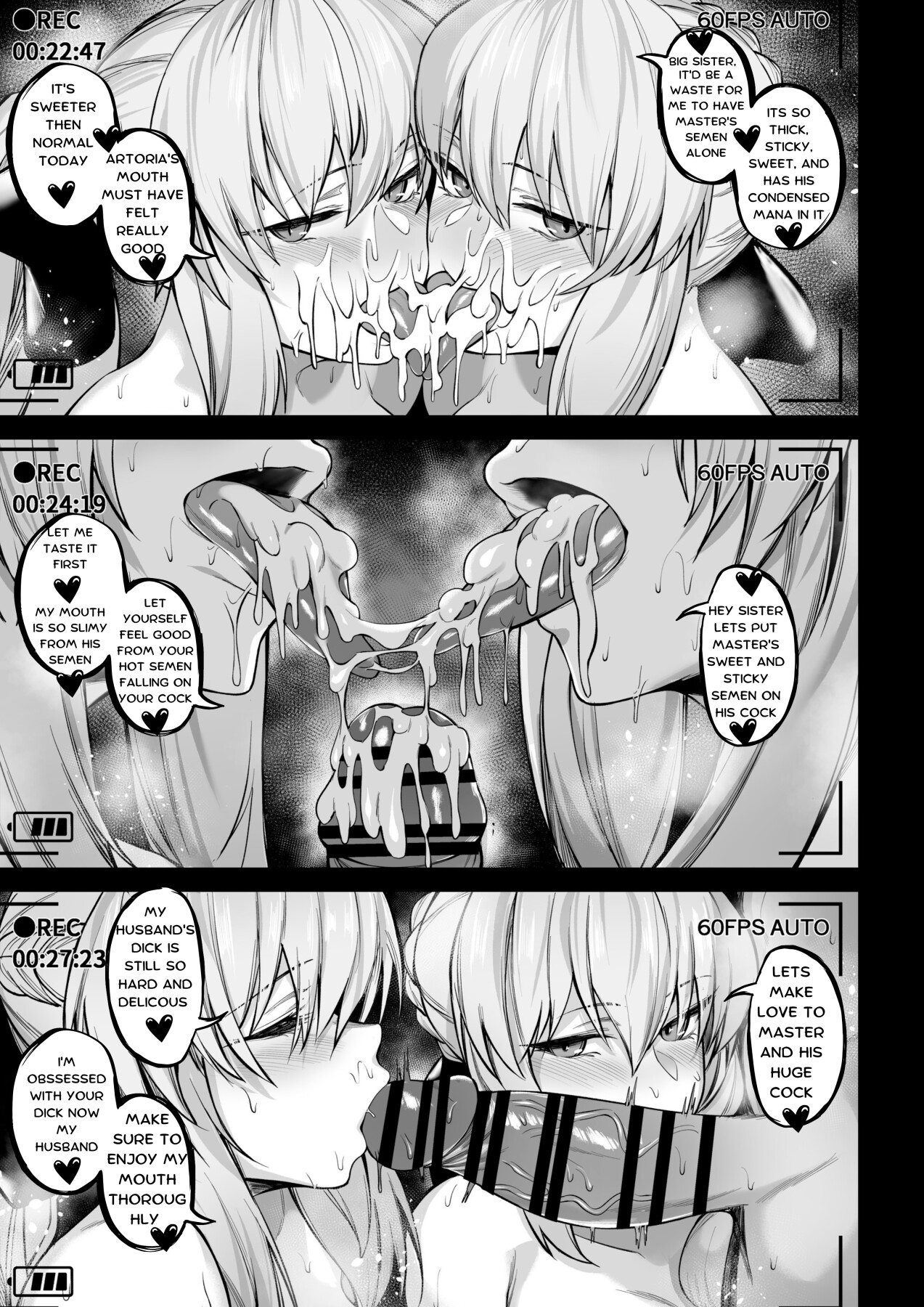 Hentai Manga Comic-Morgan and Her Sister's (Artoria Alter) Semen Squeezing Diary-Read-13